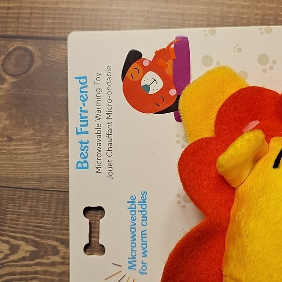 Fisher-Price Yellow and Orange Lion Plush Warming Toy - Picture 4 of 5